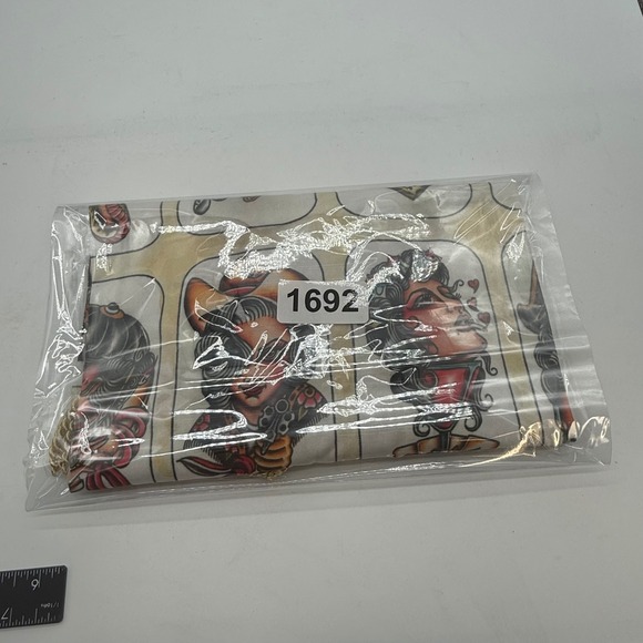 Tattoo Flash Art Wall Hanging Pin Up Girl Gold Fringe small spot. - Picture 8 of 8